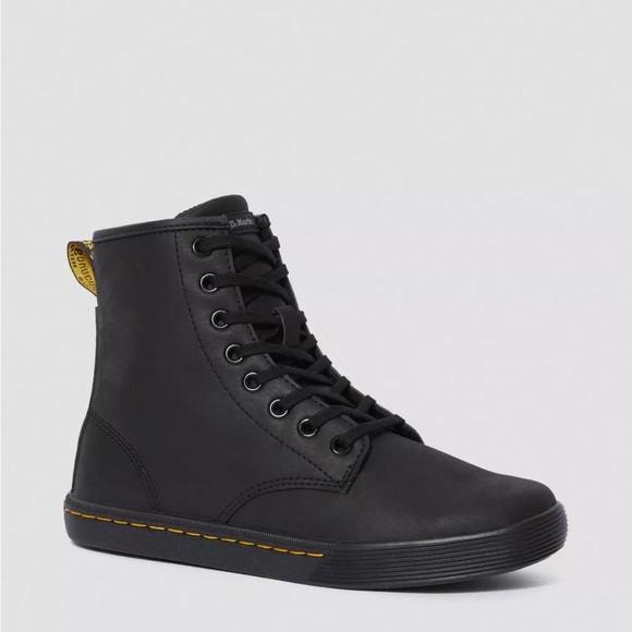 Dr Martens “Sheridan” High Top Boot. Black Matte Synthetic Material. Size W 10. - Picture 2 of 16